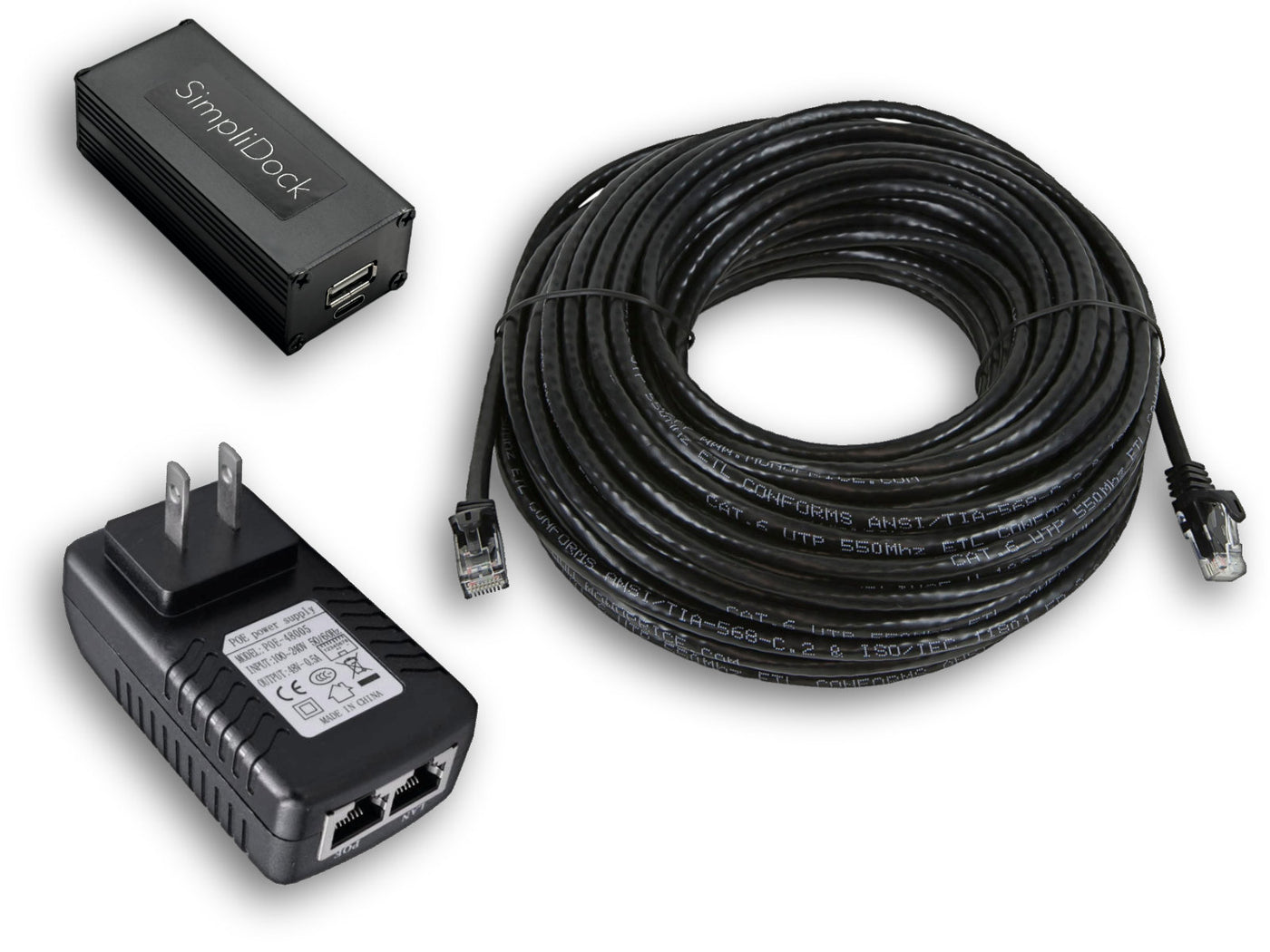 Cat5/6/7 POE+ 20W USB Charging Kit