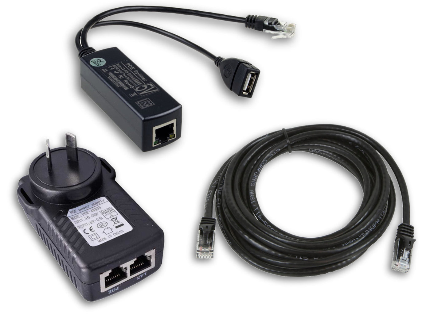 Cat5/6 POE USB Charging Kit