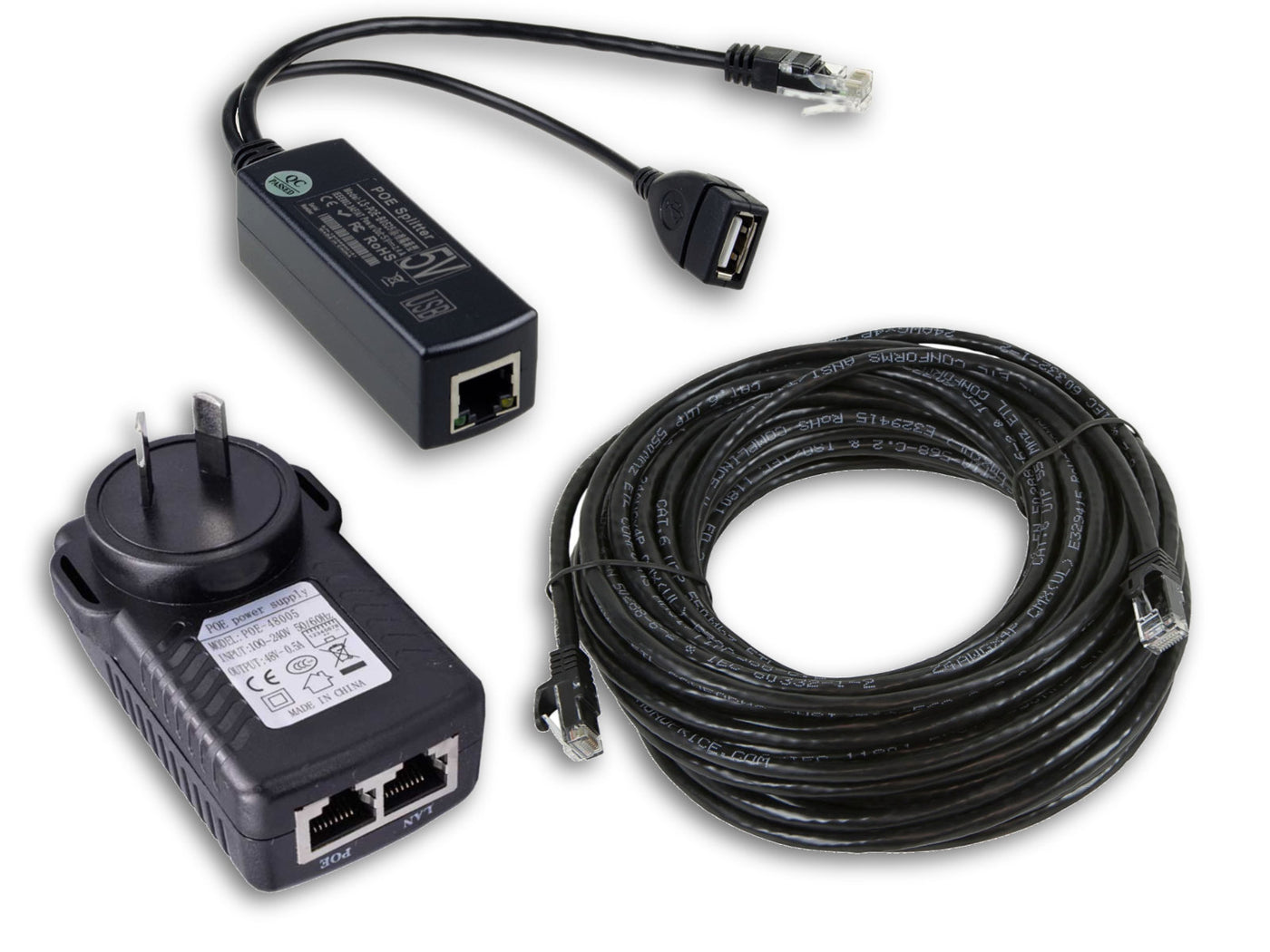 Cat5/6 POE USB Charging Kit