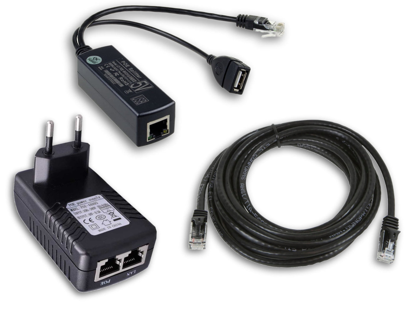 Cat5/6 POE USB Charging Kit