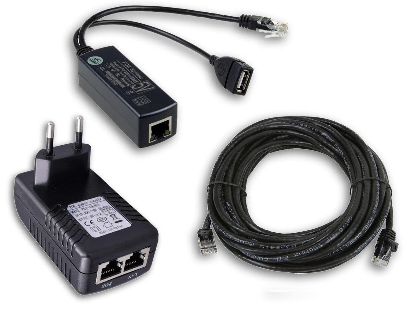 Cat5/6 POE USB Charging Kit
