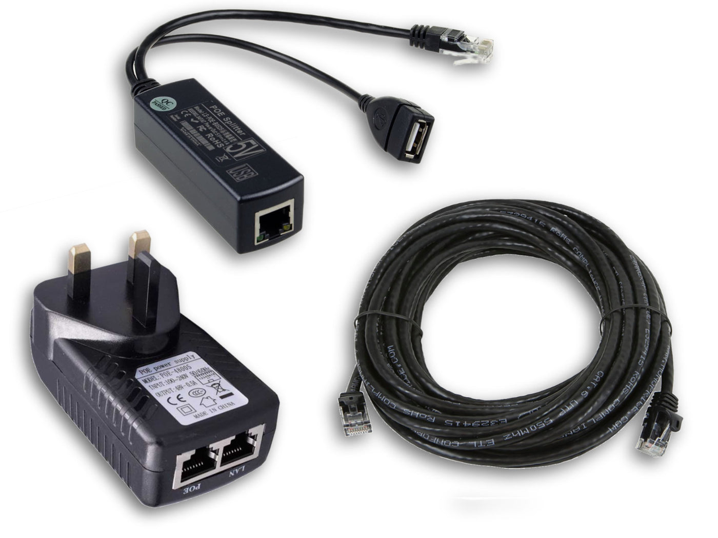 Cat5/6 POE USB Charging Kit