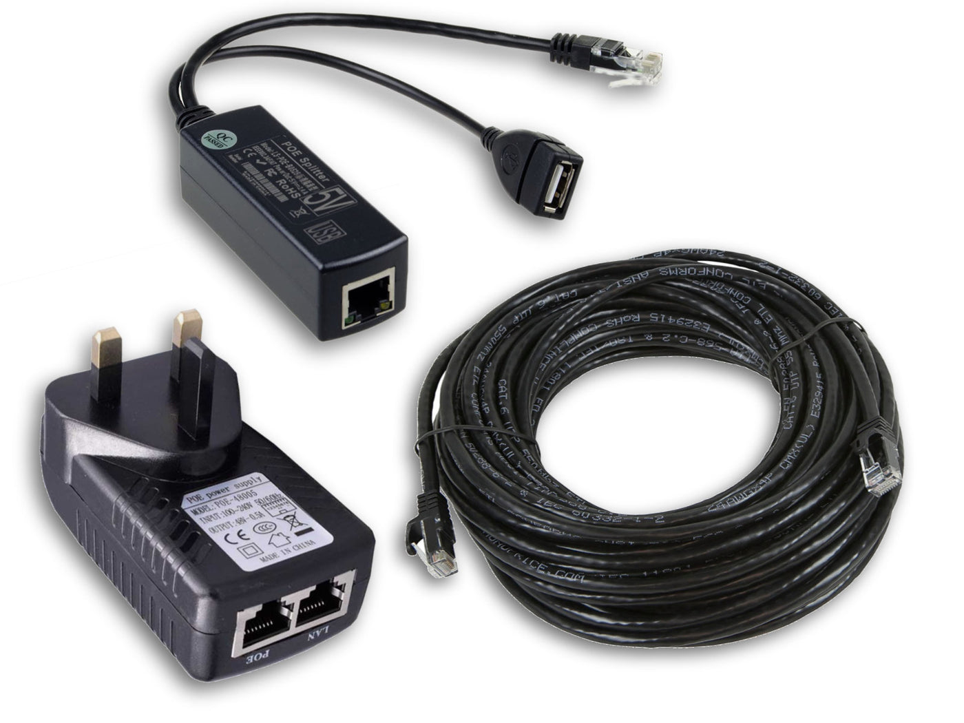 Cat5/6 POE USB Charging Kit