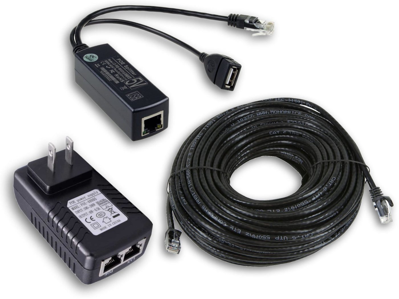Cat5/6 POE USB Charging Kit